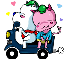 Romantic (?) Couple: The two of us sticker #14780663