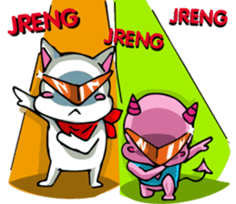 Romantic (?) Couple: The two of us sticker #14780665