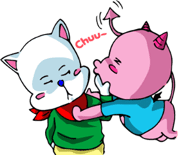 Romantic (?) Couple: The two of us sticker #14780670