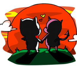 Romantic (?) Couple: The two of us sticker #14780677