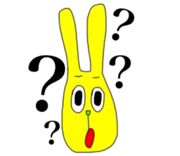 Colorful rabbit1 sticker #14781451