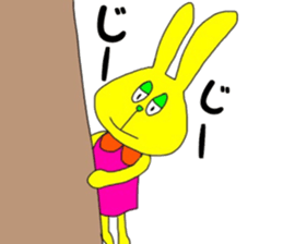 Colorful rabbit1 sticker #14781458