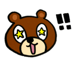 Mystery cute Kuma CHAN sticker #14781724