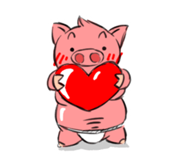 Pig gentleman sticker #14781738
