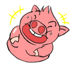 Pig gentleman sticker #14781740