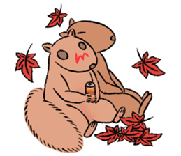 Drunk Squirrel 2 sticker #14782184