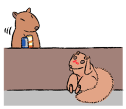 Drunk Squirrel 2 sticker #14782193