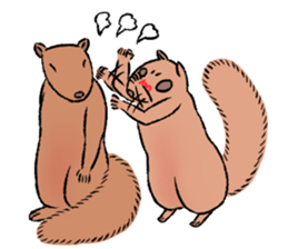 Drunk Squirrel 2 sticker #14782195