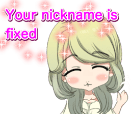 Lovely Girls Valentine English sticker #14782867