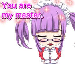 Lovely Girls Valentine English sticker #14782868