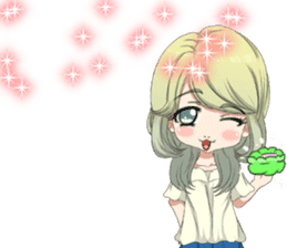 Lovely Girls Valentine English sticker #14782871