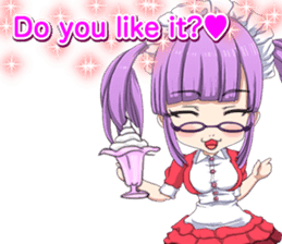 Lovely Girls Valentine English sticker #14782872