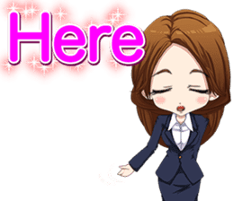 Lovely Girls Valentine English sticker #14782878