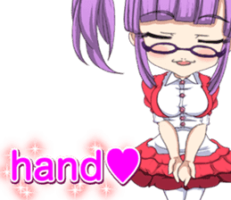 Lovely Girls Valentine English sticker #14782880