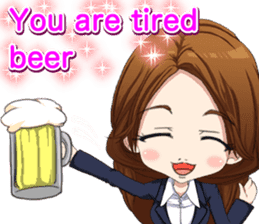 Lovely Girls Valentine English sticker #14782882