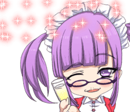 Lovely Girls Valentine English sticker #14782884