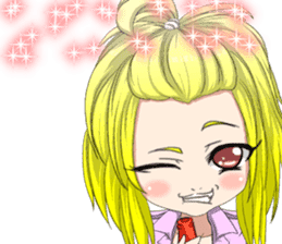 Lovely Girls Valentine English sticker #14782885