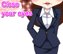 Lovely Girls Valentine English sticker #14782894