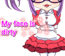 Lovely Girls Valentine English sticker #14782896