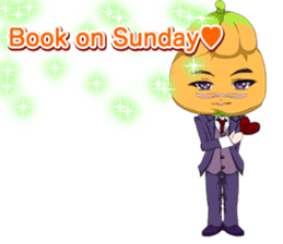 Lovely Cool fruit from Valentine English sticker #14782984