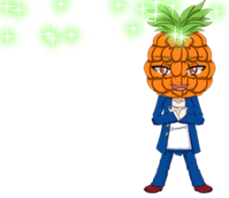 Lovely Cool fruit from Valentine English sticker #14782985