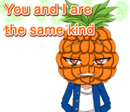 Lovely Cool fruit from Valentine English sticker #14782989