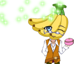 Lovely Cool fruit from Valentine English sticker #14782991