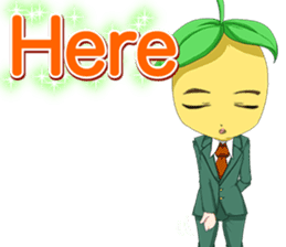 Lovely Cool fruit from Valentine English sticker #14782998