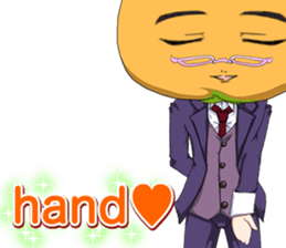 Lovely Cool fruit from Valentine English sticker #14783000