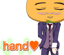 Lovely Cool fruit from Valentine English sticker #14783000