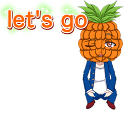 Lovely Cool fruit from Valentine English sticker #14783001