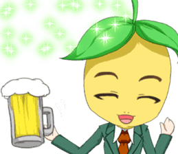 Lovely Cool fruit from Valentine English sticker #14783002