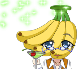 Lovely Cool fruit from Valentine English sticker #14783003