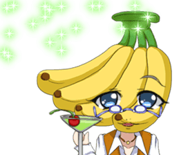 Lovely Cool fruit from Valentine English sticker #14783003