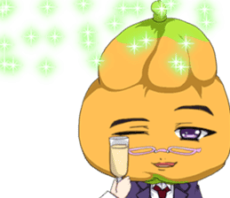 Lovely Cool fruit from Valentine English sticker #14783004