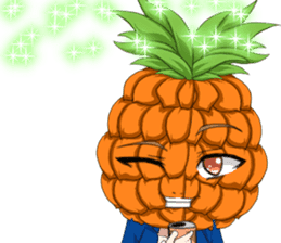 Lovely Cool fruit from Valentine English sticker #14783005