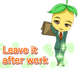 Lovely Cool fruit from Valentine English sticker #14783006