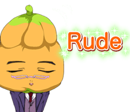 Lovely Cool fruit from Valentine English sticker #14783008