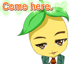 Lovely Cool fruit from Valentine English sticker #14783010