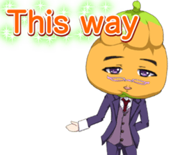 Lovely Cool fruit from Valentine English sticker #14783012