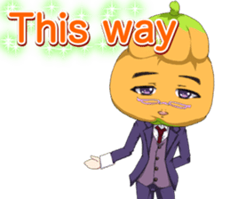 Lovely Cool fruit from Valentine English sticker #14783012