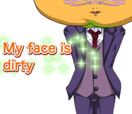 Lovely Cool fruit from Valentine English sticker #14783016