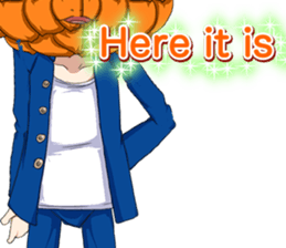 Lovely Cool fruit from Valentine English sticker #14783017