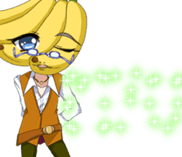 Lovely Cool fruit from Valentine English sticker #14783019