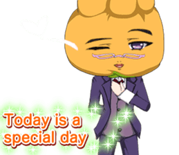 Lovely Cool fruit from Valentine English sticker #14783020