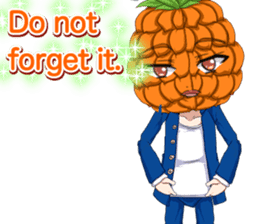 Lovely Cool fruit from Valentine English sticker #14783021