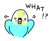 Normal and English Budgies English ver sticker #14783768