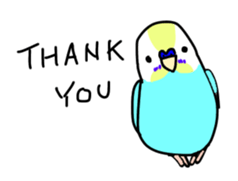 Normal and English Budgies English ver sticker #14783771