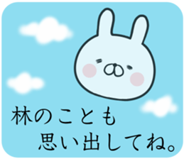 Hayashi's rabbit sticker sticker #14784465