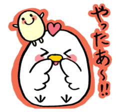 hen-san and egg-chan sticker #14784720